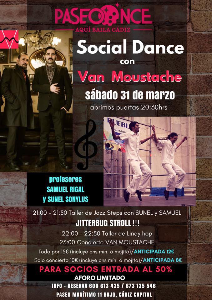 Social Dance con Van Moustache en Paseo Once