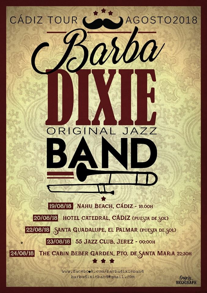 Cádiz Tour Agosto 2018 Barba Dixie Band