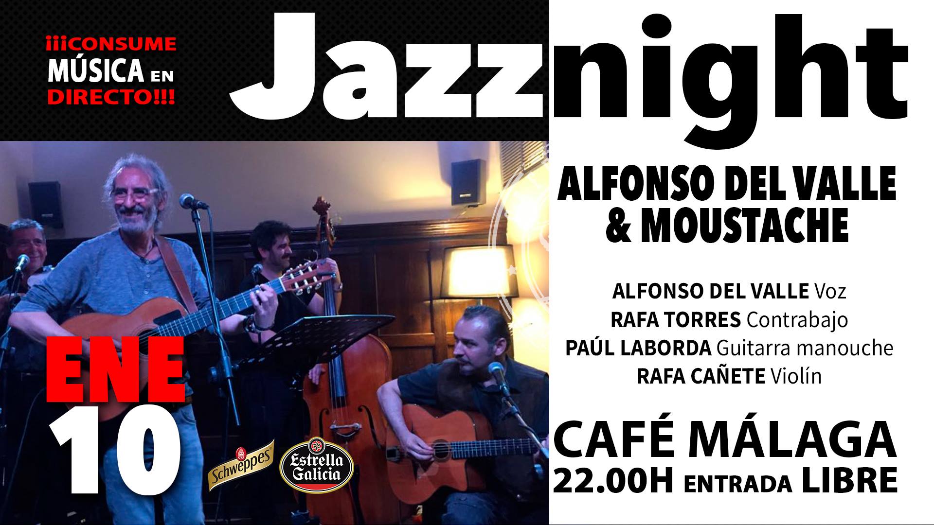 Jazz Night con Alfonso del Valle & Van Moustache