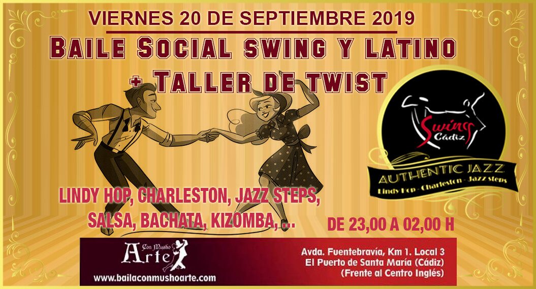 Baile social Swing y Latino con taller de Twist
